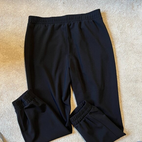 Black Loose Fitting Genie Pants – Elastic Waist, Size Large, Worn Once - Picture 1 of 9